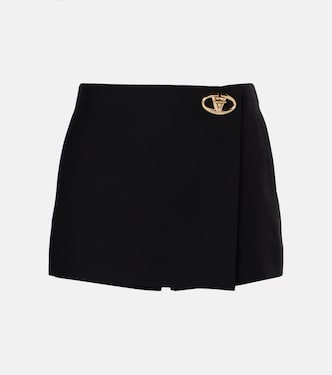 VLogo Bold Crepe Couture skort | Valentino