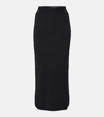 Falda midi Vienne de jersey | Alaïa
