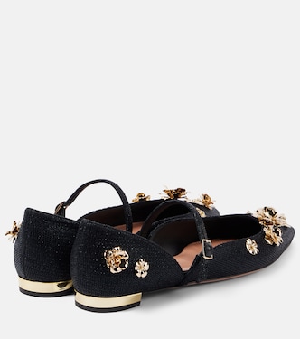 Bloom embellished ballet flats | Aquazzura