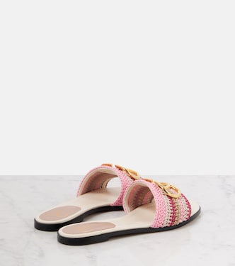 VLogo Signature crochet slides | Valentino Garavani