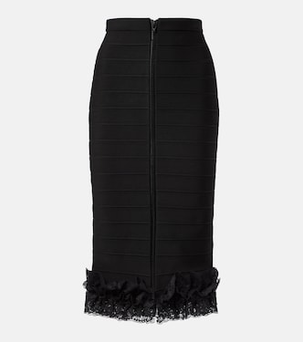 x Christopher Kane - Abito midi con pizzo | Self-Portrait