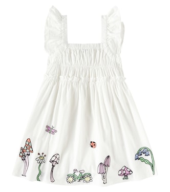 Besticktes Kleid aus Baumwolle | Stella McCartney Kids