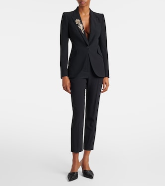 Embroidered blazer | McQueen