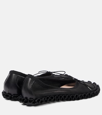 Ruffled mesh ballet flats | Simone Rocha