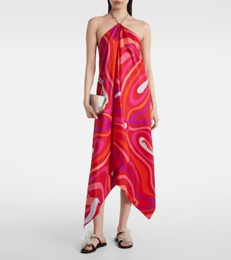Robe Marmo en soie à ornements | Pucci