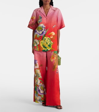 Inez floral linen shirt | Alémais