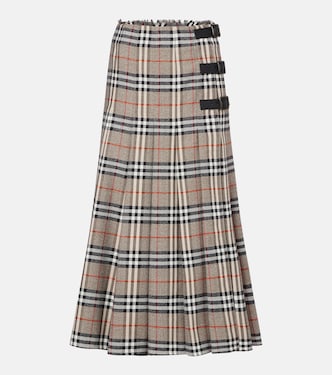 Midirock Burberry Check aus Wolle | Burberry