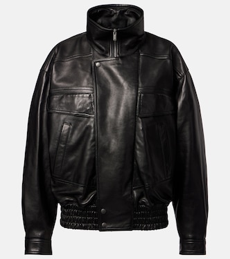 Leather bomber jacket | Saint Laurent