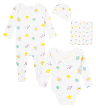 Baby Set aus Strampler, Body, Mütze und Decke | Stella McCartney Kids