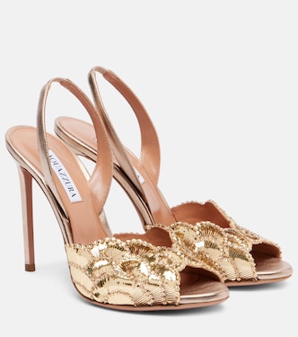 Ce Soir 105 embellished slingback sandals | Aquazzura