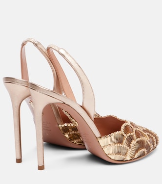 Ce Soir 105 embellished slingback sandals | Aquazzura