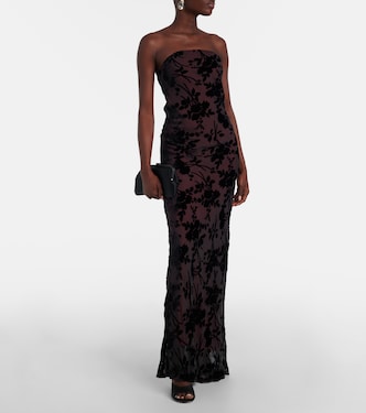 Floral devoré velvet gown | Rodarte