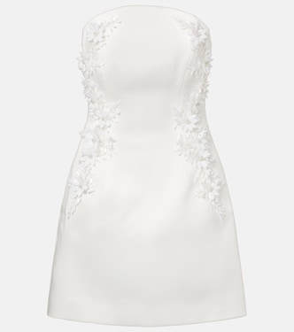 Bridal Xanthe floral-appliqué minidress | Rebecca Vallance