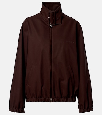 Cotton twill bomber jacket | Courrèges