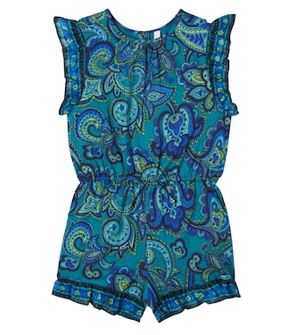 Patience paisley cotton romper | Zimmermann Kids