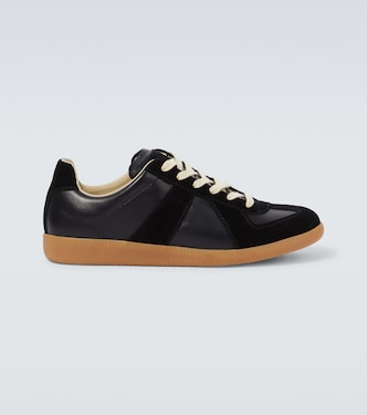 Replica leather and suede sneakers | Maison Margiela