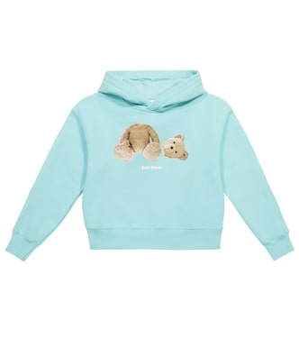 Felpa in jersey di cotone con cappuccio | Palm Angels Kids