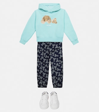 Felpa in jersey di cotone con cappuccio | Palm Angels Kids