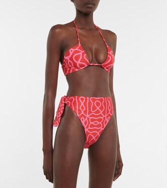 Candela printed bikini top | Agua by Agua Bendita