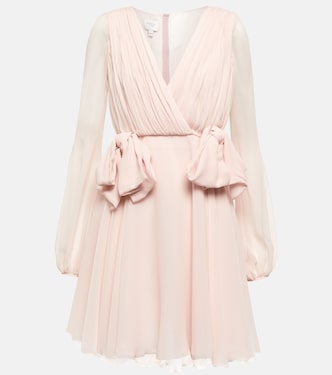 Bow-detail ruched minidress | Giambattista Valli