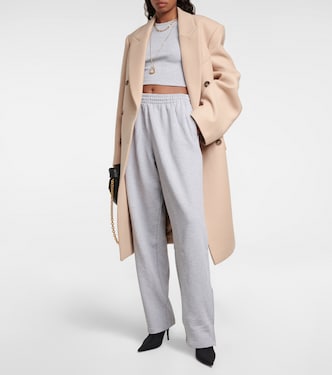 x Hailey Bieber wide-leg cotton sweatpants | Wardrobe.NYC