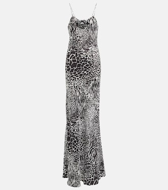 Zebra-print silk jacquard gown | Rodarte