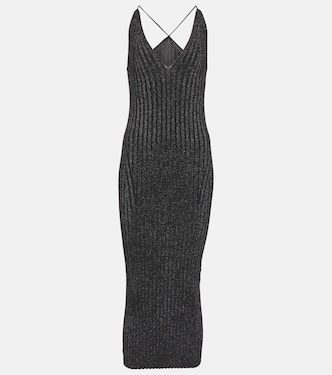 Robe midi Rhea métallisée | Galvan