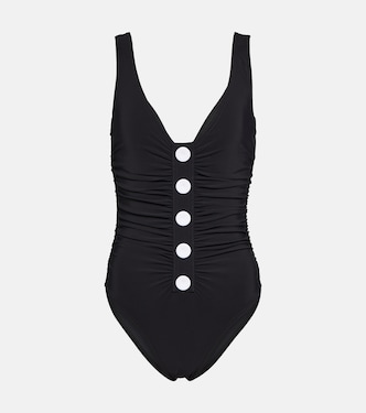 Basics square-neck swimsuit | Karla Colletto