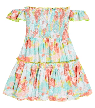Bedrucktes Kleid Aurora aus Baumwolle | Poupette St Barth Kids