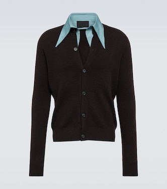 Cardigan aus Kaschmir und Satin | Prada