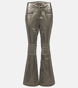 Aurora low-rise metallic flared ski pants | Perfect Moment