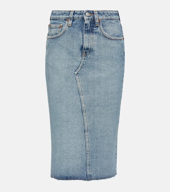 Jupe midi en jean | MM6 Maison Margiela