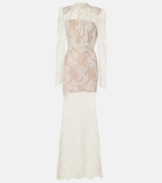 Embellished lace maxi dress | Self-Portrait