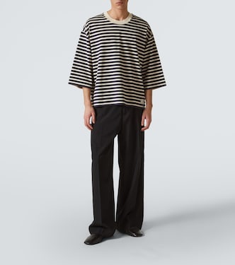 T-shirt in jersey di cotone a righe | Ami Paris