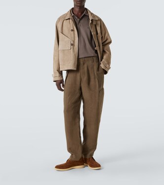 Polo in seta, lino e cotone | Giorgio Armani