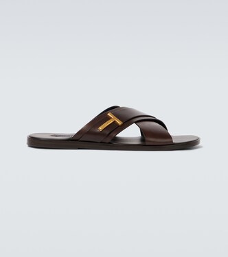 Preston leather sandals | Tom Ford