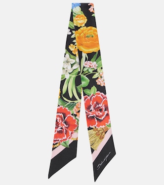 Pañuelo de sarga de seda floral | Dolce&Gabbana