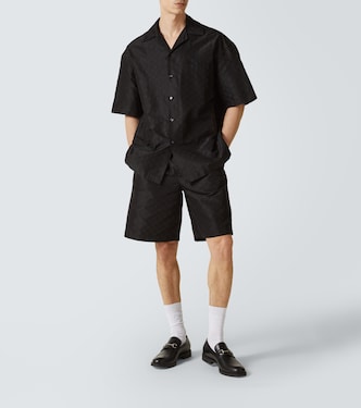 Shorts GG aus Baumwolle und Seide | Gucci