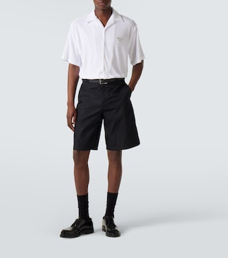 Camicia bowling in spugna di cotone | Prada