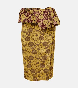 Falda midi floral con volantes | Dries Van Noten