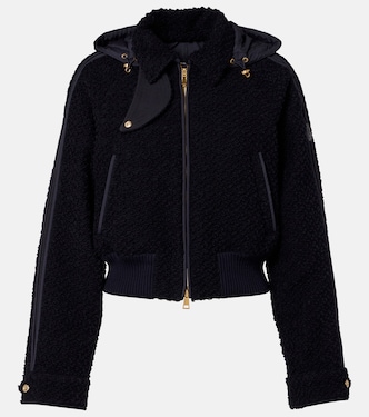 Piumino in lana vergine con cappuccio  | Moncler