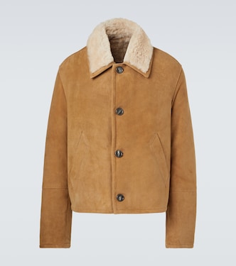 Shearling-lined suede jacket | Ami Paris