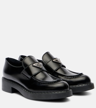 Loafers Chocolate aus Leder | Prada