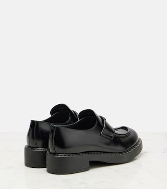Loafers Chocolate aus Leder | Prada