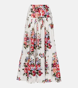Floral cotton poplin maxi skirt | Dolce&Gabbana
