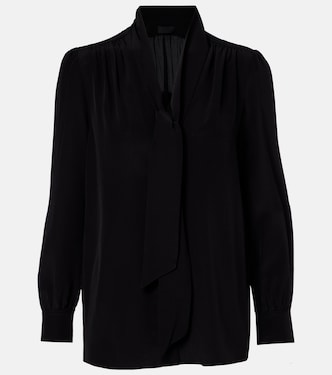 Blusa Colt de seda con lazada | Nili Lotan