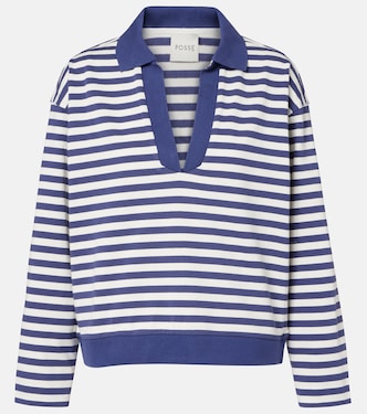 Haisley striped cotton polo shirt | Posse