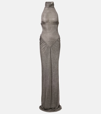 Cass ruched semi-sheer maxi dress | The New Arrivals Ilkyaz Ozel