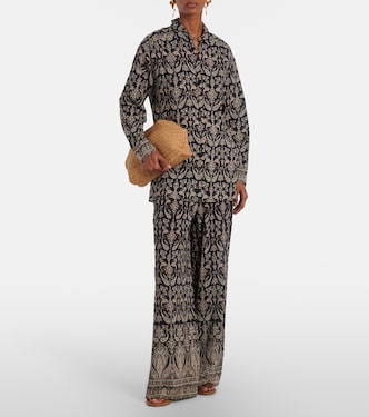 Lloyd paisley shirt | Veronica Beard