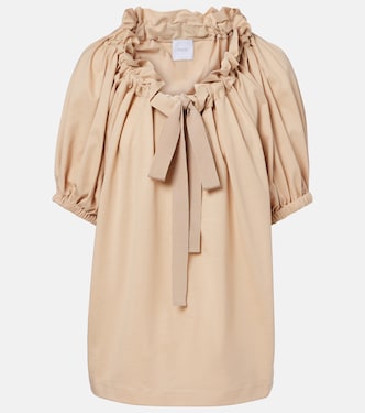 Ruffled cotton top | Patou